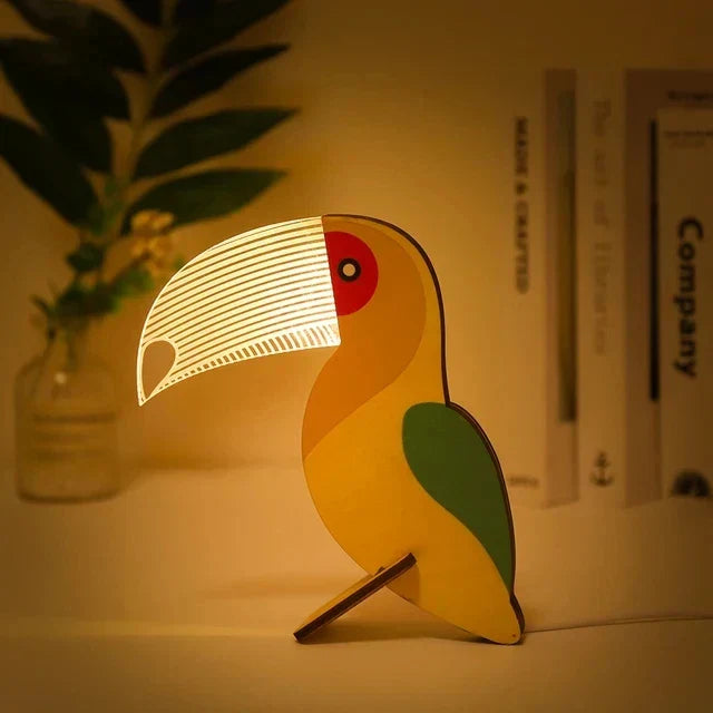 Stornfield | Charming Wooden Animal LED Bedside Lamps