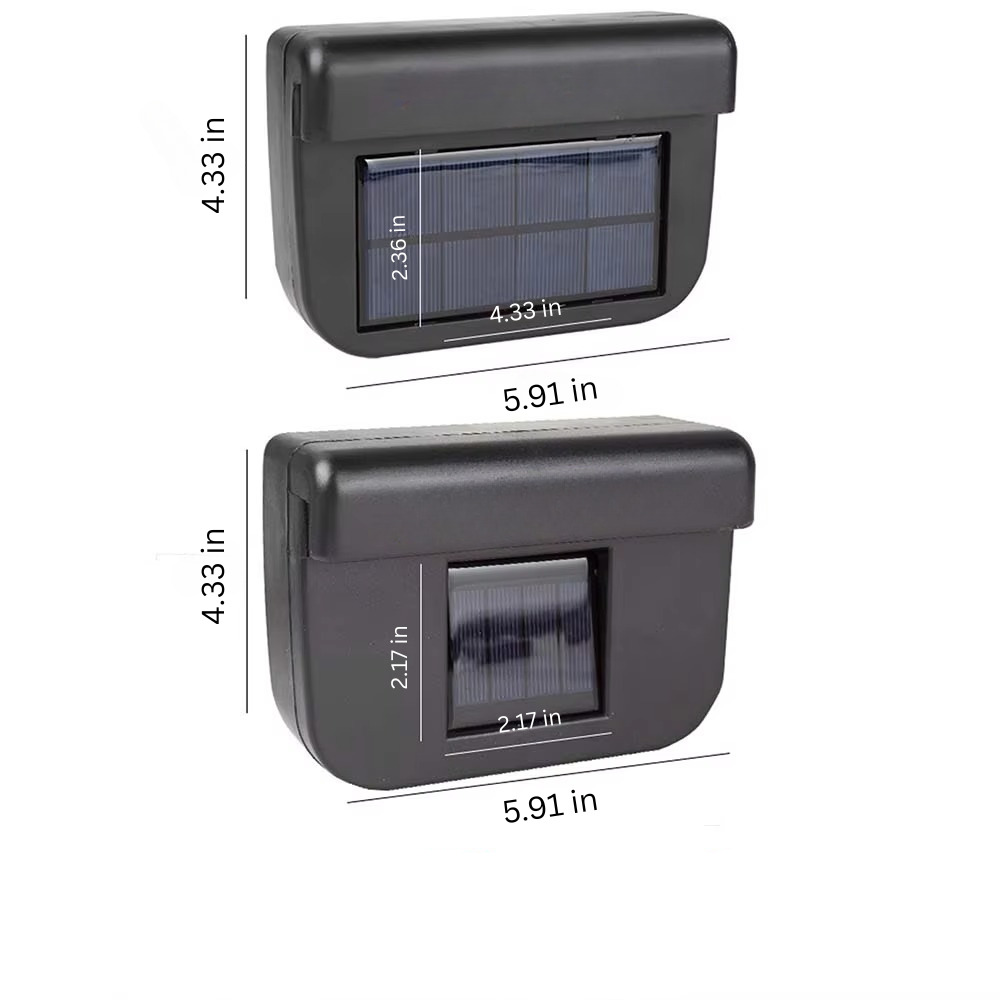 Solar-Powered Car Ventilation Fan for Odor and Smoke Elimination | Stornfield