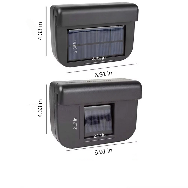 Solar-Powered Car Ventilation Fan for Odor and Smoke Elimination | Stornfield