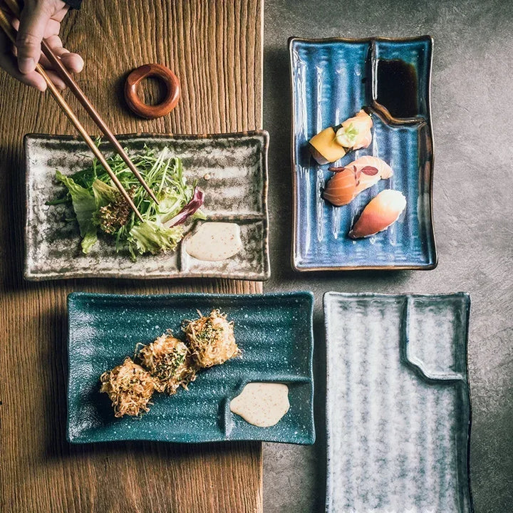 Assiettes à Sushi en Céramique Artisanale Stornfield