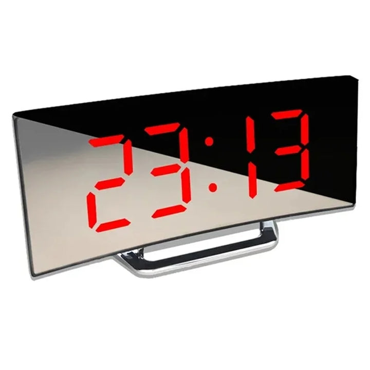 Stornfield | Curved LED Screen Digital Alarm Clock with USB Charging