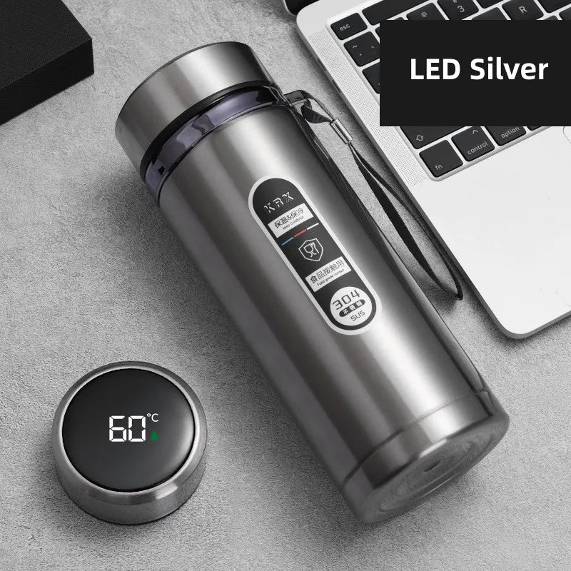 TempraBottle – Smart Thermos Bottle with LED Temperature Display (800ml–1L) | Stornfield