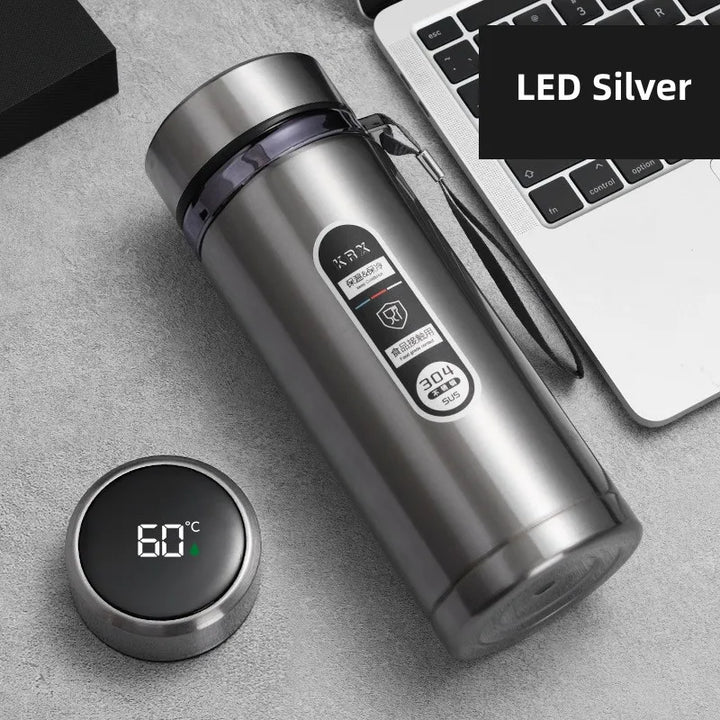 TempraBottle – Smart Thermos Bottle with LED Temperature Display (800ml–1L) | Stornfield