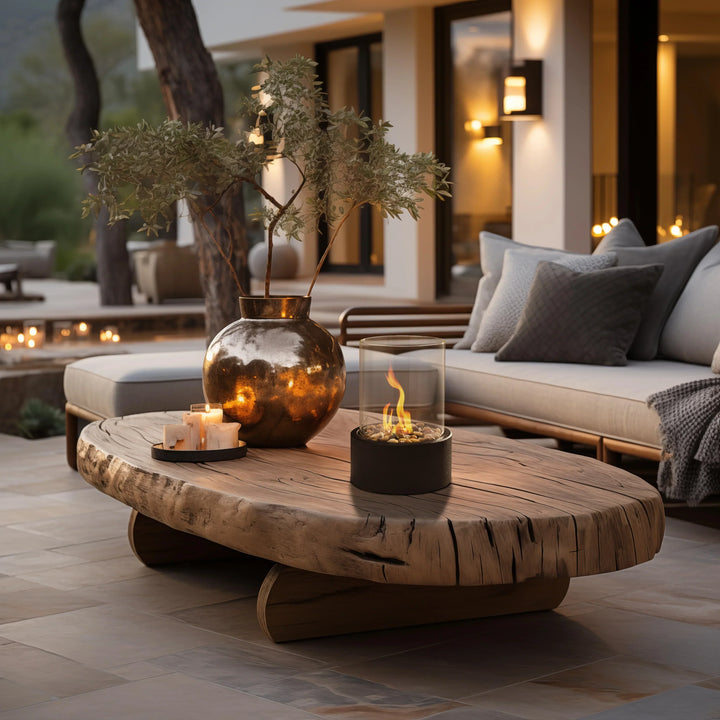 Stornfield | Portable Fire Bowl for a Warm Atmosphere | Elegant and Modern Tabletop Fire Bowl - Shakti