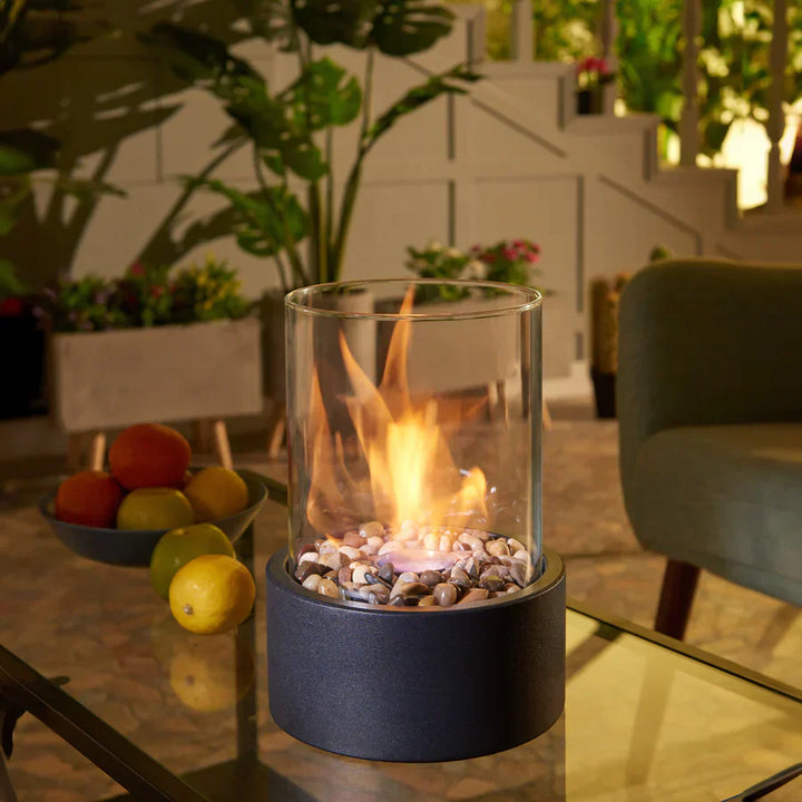 Stornfield | Portable Fire Bowl for a Warm Atmosphere | Elegant and Modern Tabletop Fire Bowl - Shakti