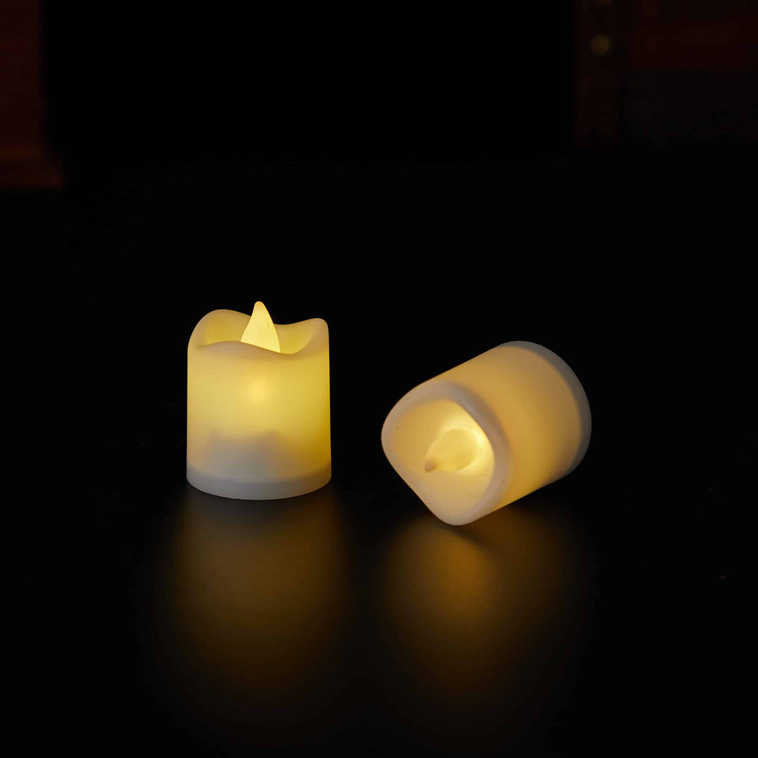 LED Light 6-Pack with 3D Flame - 4.5 cm - White - | Stornfield