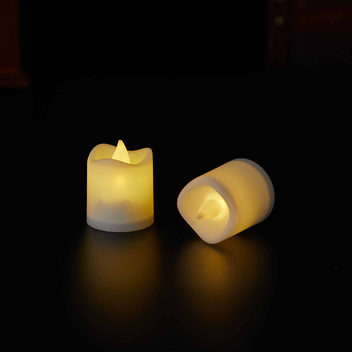 LED Light 6-Pack with 3D Flame - 4.5 cm - White - | Stornfield
