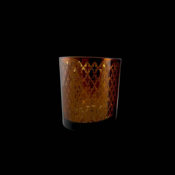 Tea light holder made of glass (2 pcs.) Copper / black by SIA Home Fashion | Stornfield