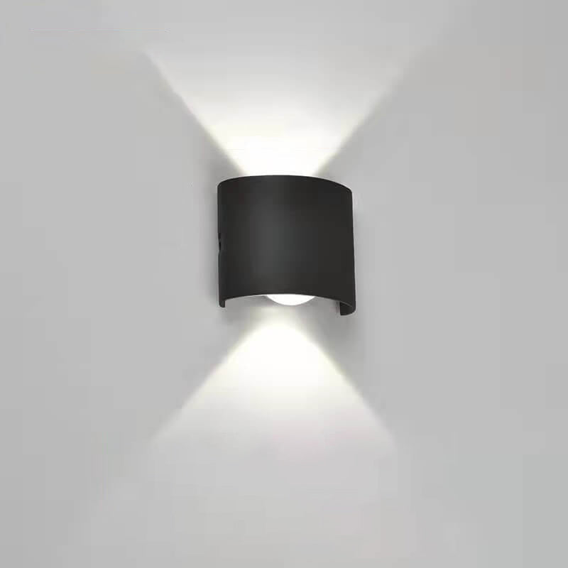 Modern Outdoor Arc Up and Down Spotlight LED Outdoor Waterproof Wall Sconce Lamp | Stornfield