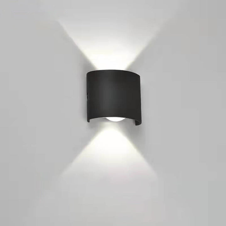 Modern Outdoor Arc Up and Down Spotlight LED Outdoor Waterproof Wall Sconce Lamp | Stornfield
