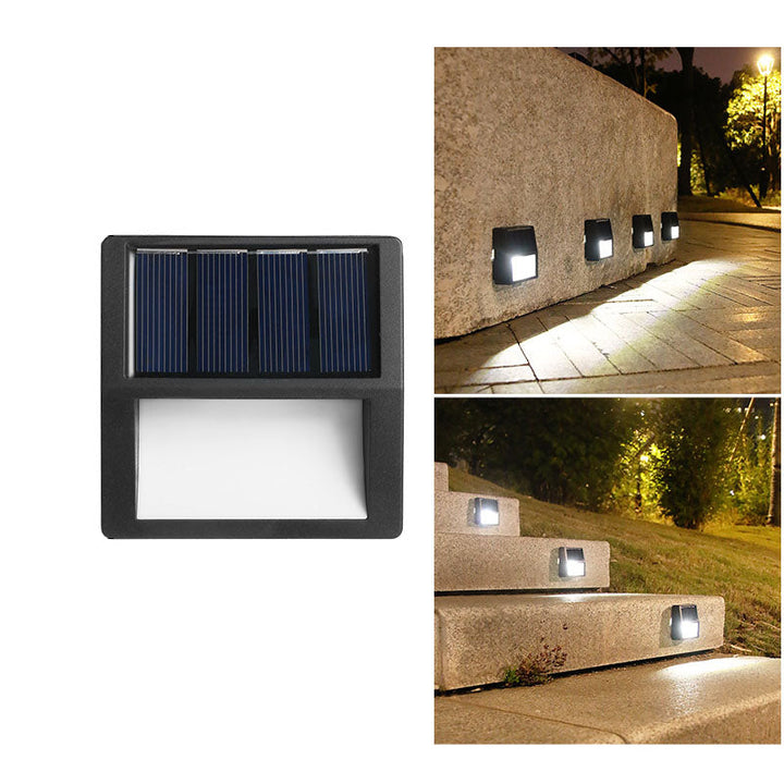 Outdoor Solar Round Square LED Waterproof Patio Step Light | Stornfield