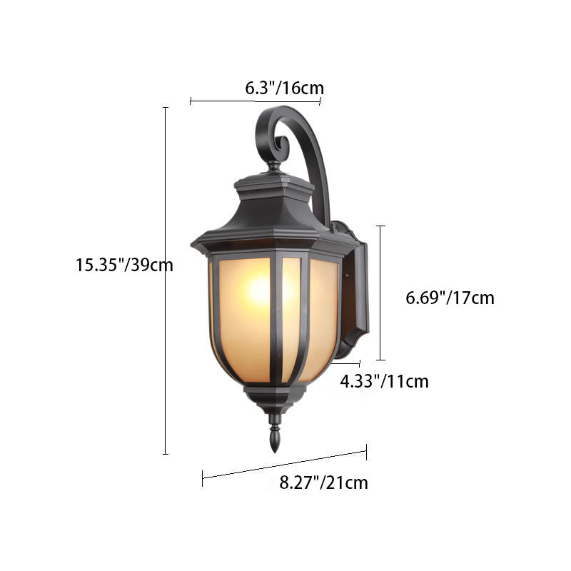 Modern European Minimalist Aluminum Alloy Square Outdoor 1-Light Wall Sconce Lamp | Stornfield
