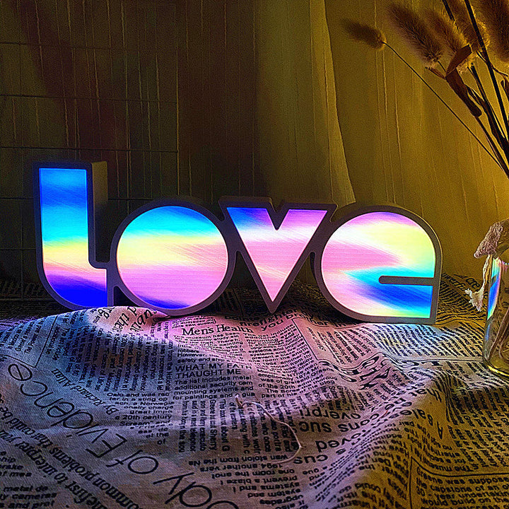 Stornfield | PS LOVE Letters Waterproof LED Table Lamp Modern Art Deco for Bedroom