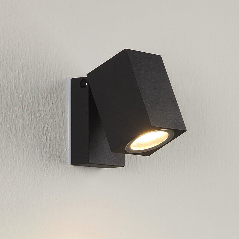 Modern Outdoor Waterproof Square Spotlight Adjustable Angle LED Garden Wall Sconce Lamp | Stornfield