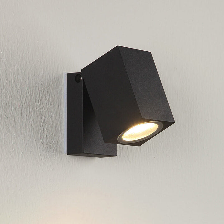 Modern Outdoor Waterproof Square Spotlight Adjustable Angle LED Garden Wall Sconce Lamp | Stornfield