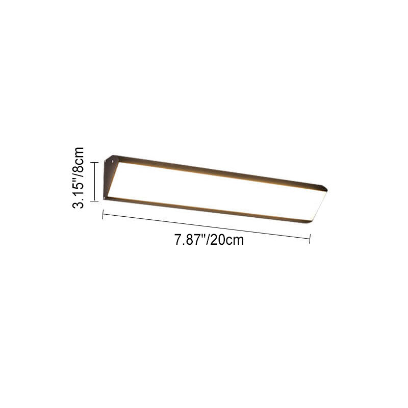Modern Outdoor Long Bar Aluminum Acrylic Waterproof LED Wall Sconce Lamp | Stornfield