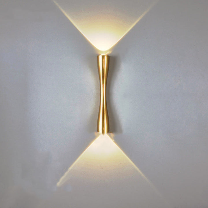 Stornfield | Modern Simple Long Horn 2-Light LED Indoor and Outdoor Wall Sconce