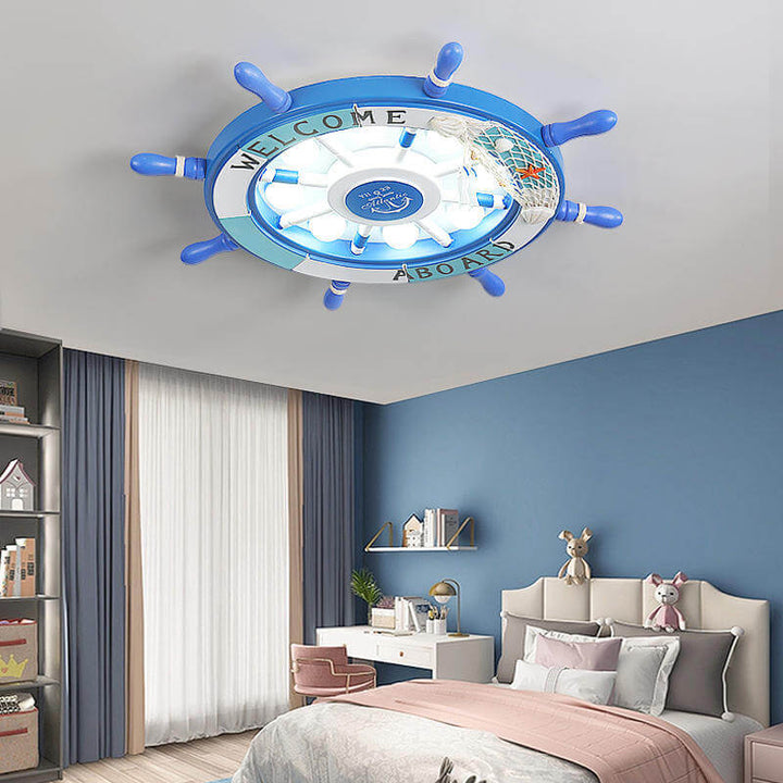 Stornfield | NautiGlow LED Ceiling Light for Kids | Sailboat Design | Cartoon Style | Ambient Lighting