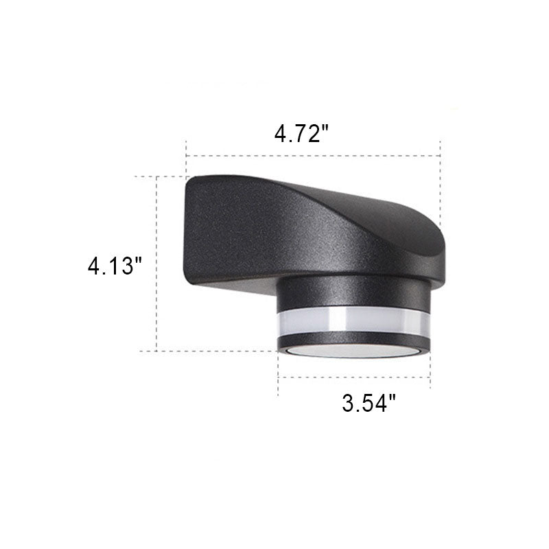 Modern Cylindrical Die-Cast Aluminum LED Waterproof Outdoor Garden Wall Light | Stornfield
