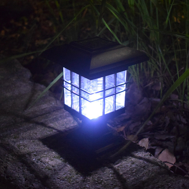 Modern Simplicity Solar Square Pillar LED Outdoor Lawn Landscape For Garden | Stornfield