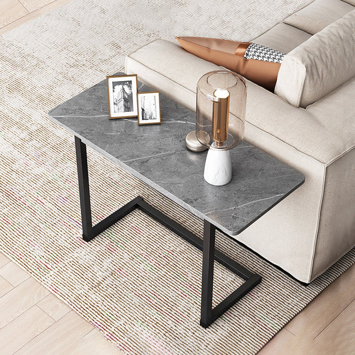 Stornfield | ModernoCurve C-Side Table | MDF Top | Modern Design | Space Saving | Perfect for Living Room & Bedroom