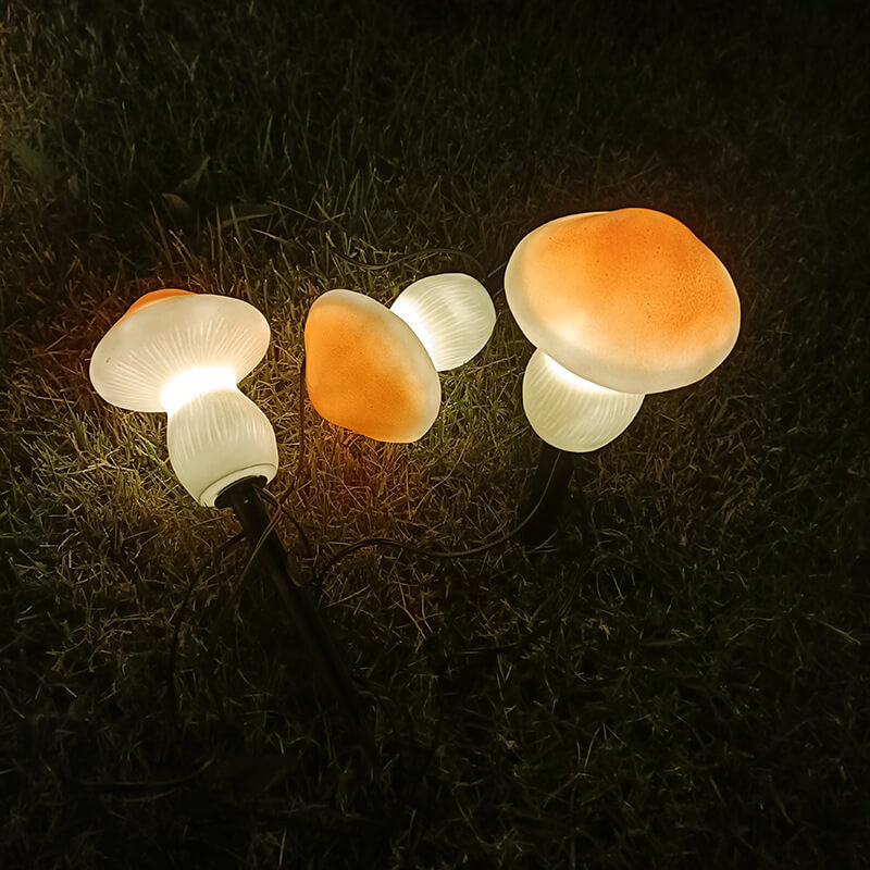 Solar Outdoor Mushroom Shape LED Garden Lawn Ground Insert Landscape Light | Stornfield