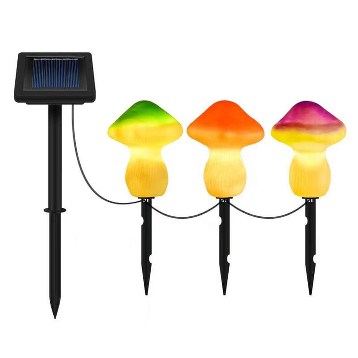 Solar Outdoor Resin Mushroom LED Garden Ground Insert Decorative Landscape Light | Stornfield