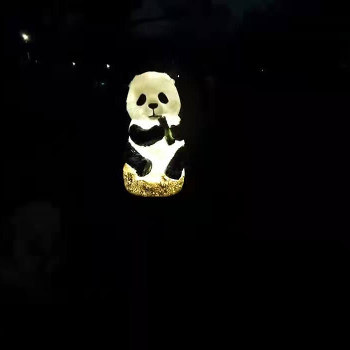 Stornfield | Waterproof Patio Decoration Solar Resin Panda Floor Light