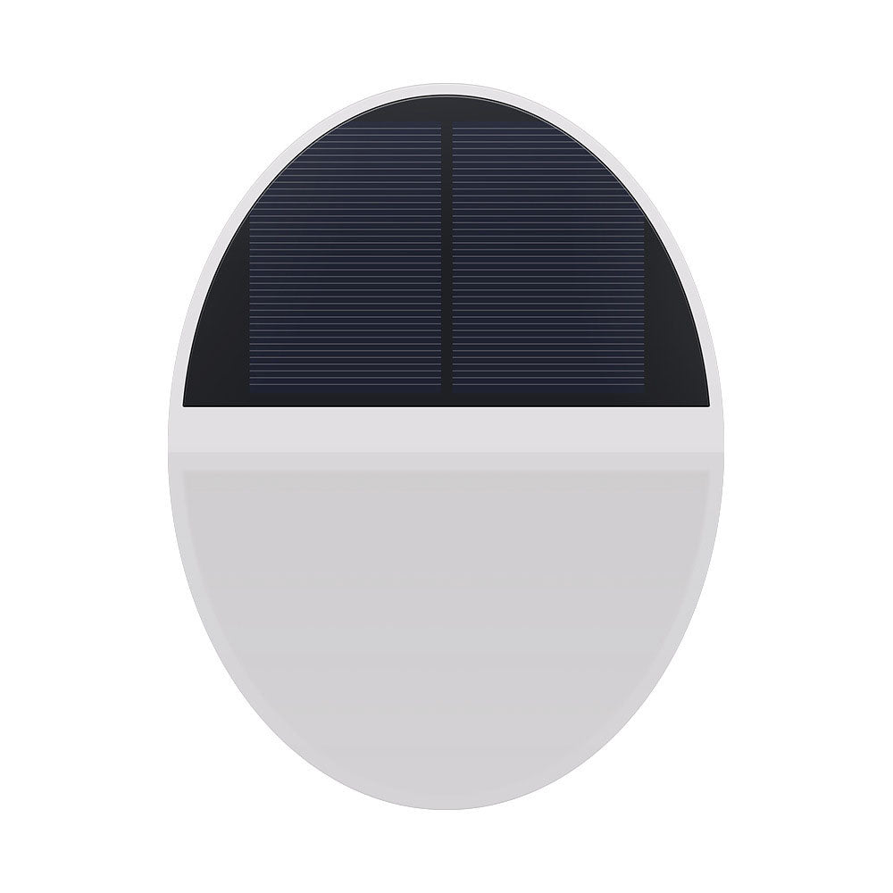 Solar Outdoor Waterproof Round Flat Body Radar Sensor LED Wall Sconce Lamp | Stornfield