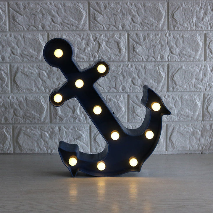 Stornfield | Applique murale LED avec ancre de bateau en ABS moderne scandinave