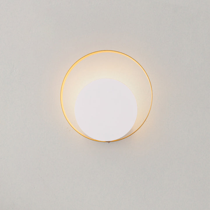 Stornfield | Modern Minimalist Circular Iron 1-Light Sconce for Bedroom