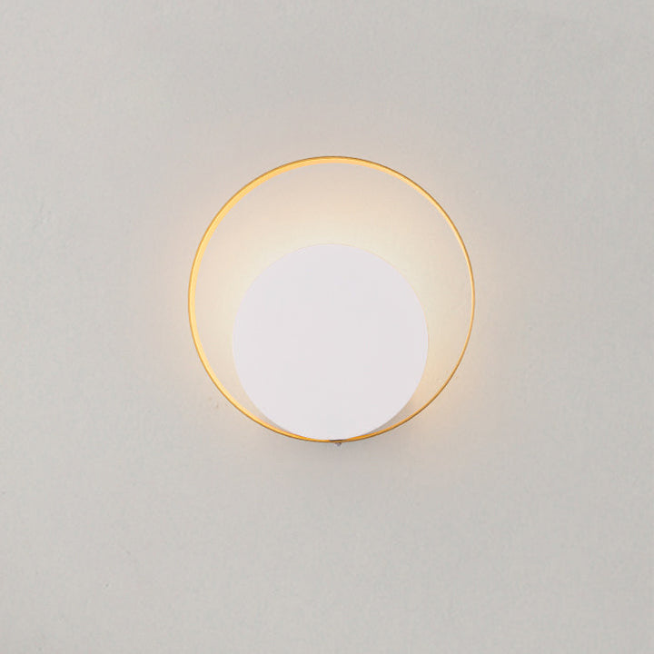 Stornfield | Modern Minimalist Circular Iron 1-Light Sconce for Bedroom
