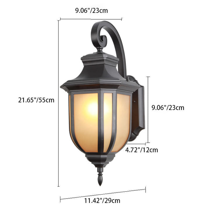 Modern European Minimalist Aluminum Alloy Square Outdoor 1-Light Wall Sconce Lamp | Stornfield
