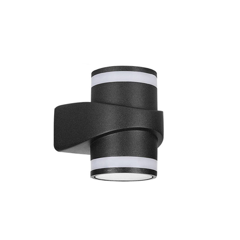 Modern Cylindrical Die-Cast Aluminum LED Waterproof Outdoor Garden Wall Light | Stornfield
