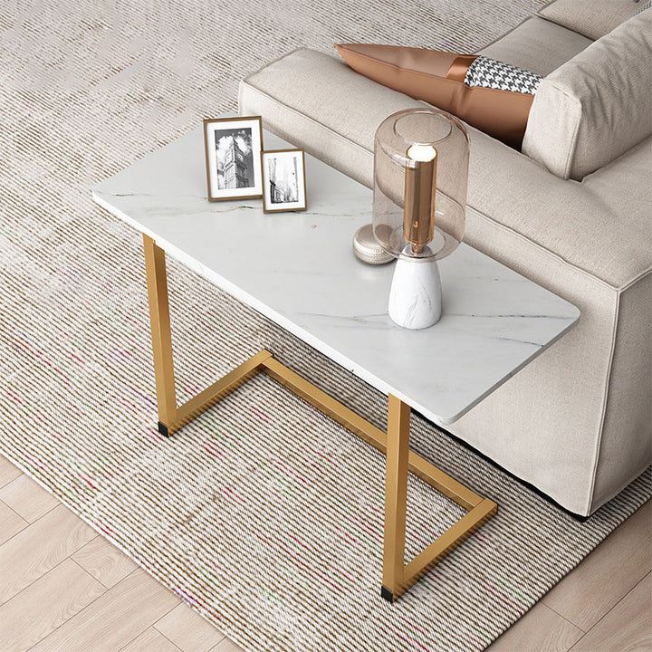Stornfield | ModernoCurve C-Side Table | MDF Top | Modern Design | Space Saving | Perfect for Living Room & Bedroom