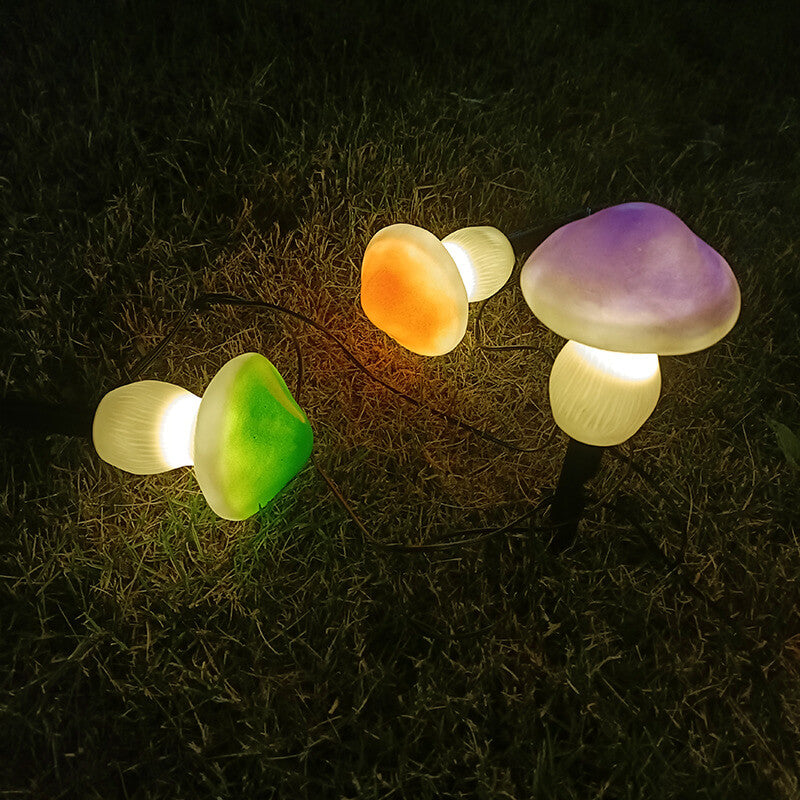 Solar Outdoor Mushroom Shape LED Garden Lawn Ground Insert Landscape Light | Stornfield