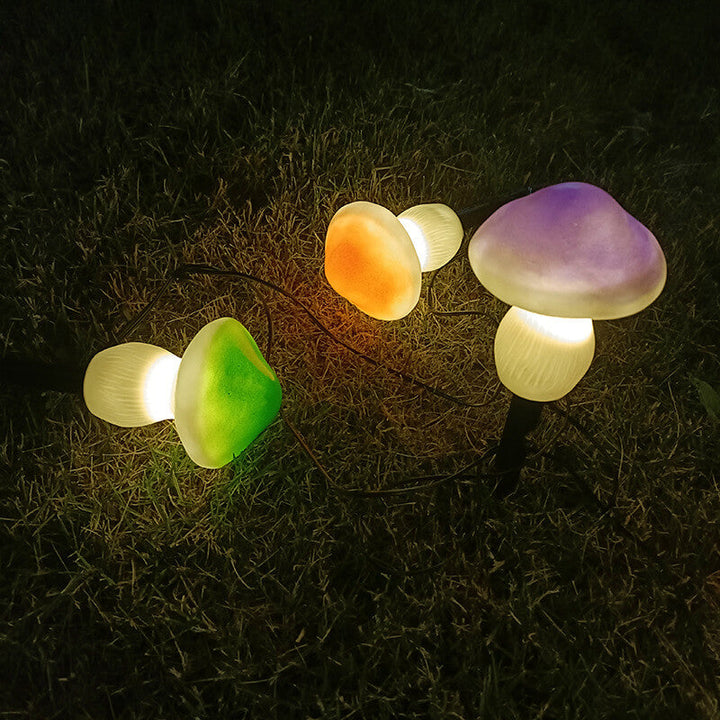 Solar Outdoor Mushroom Shape LED Garden Lawn Ground Insert Landscape Light | Stornfield