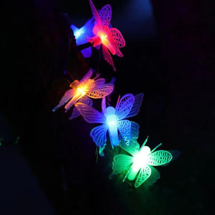 Stornfield | Luminelle LED Garland | Butterfly Design | For Garden, Balcony & Terrace | Outdoor Decor