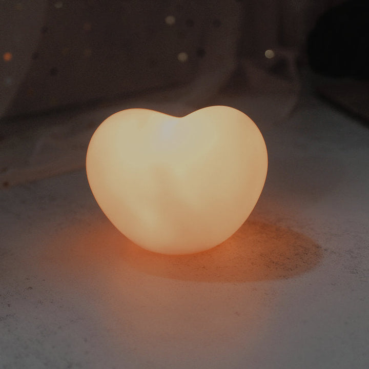 Stornfield | LuvSphere Silicone LED Night Light | Heart-Shaped Design | Table Lamp | Warm Ambient Light | Decorative