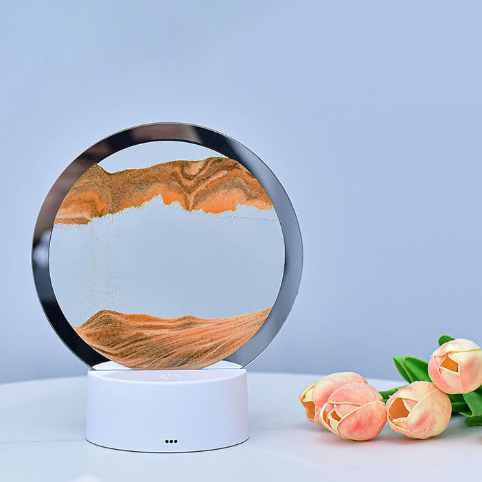 Stornfield | Creative Quicksand Round Hourglass 3D Night LED Table Lamp