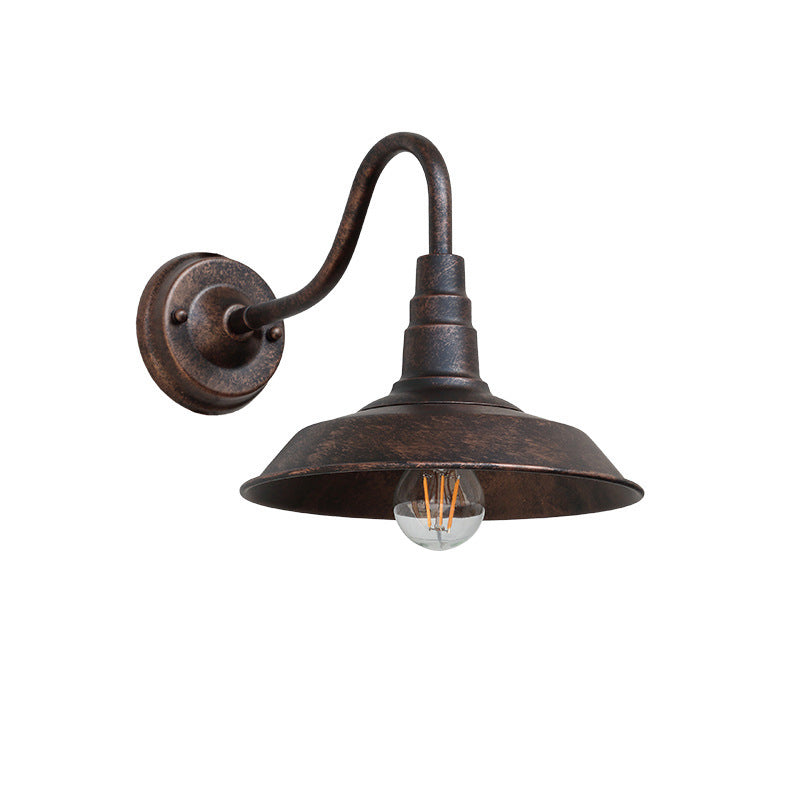 Stornfield | Noctura Classic Wall Lamp | Vintage Design | Iron Frame with Round Glass Lampshade | 1-Light Dining Room Lighting