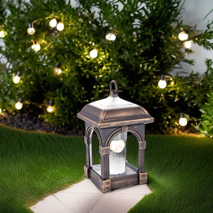 Traditional European Solar Waterproof House Cubic Plastic LED Landscape Lighting Outdoor Light For Garden | Stornfield