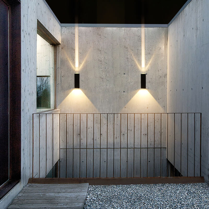 Stornfield | Modern Waterproof LED Outdoor Wall Light | Rectangular Up/Down Aluminum Fixture