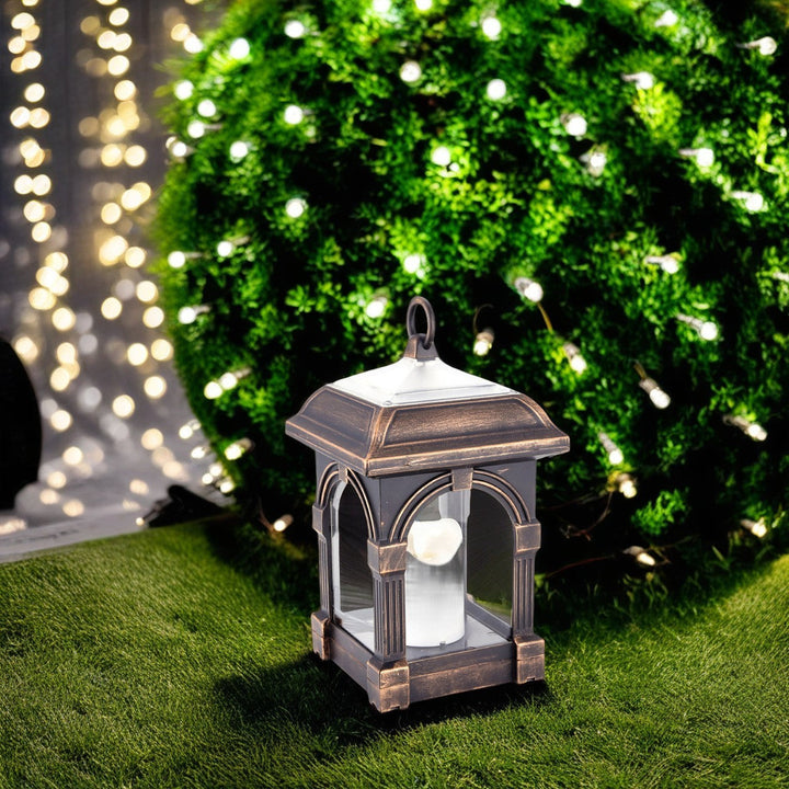 Traditional European Solar Waterproof House Cubic Plastic LED Landscape Lighting Outdoor Light For Garden | Stornfield