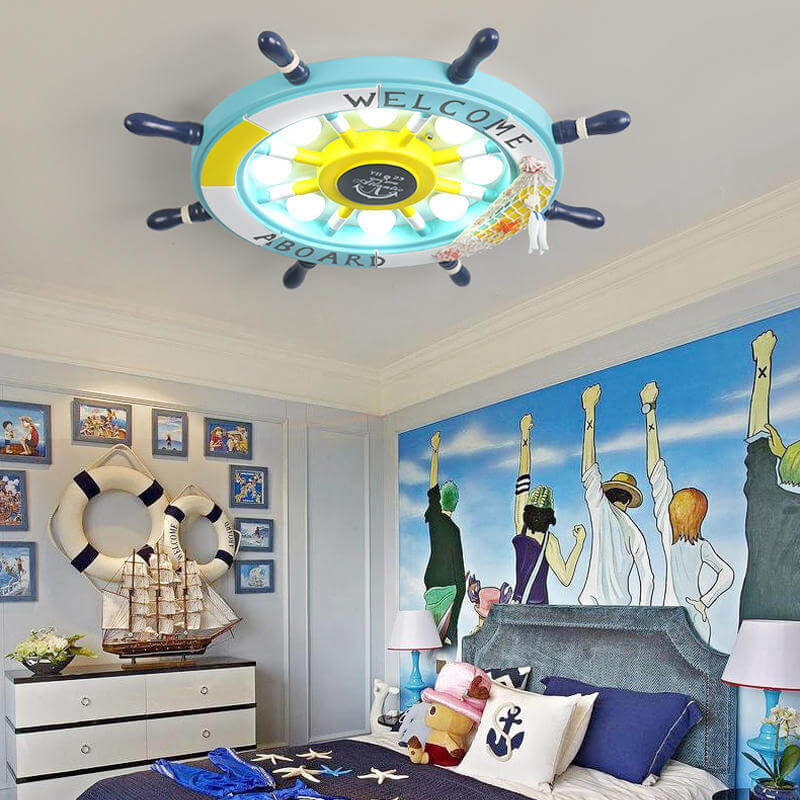 Stornfield | NautiGlow LED Ceiling Light for Kids | Sailboat Design | Cartoon Style | Ambient Lighting