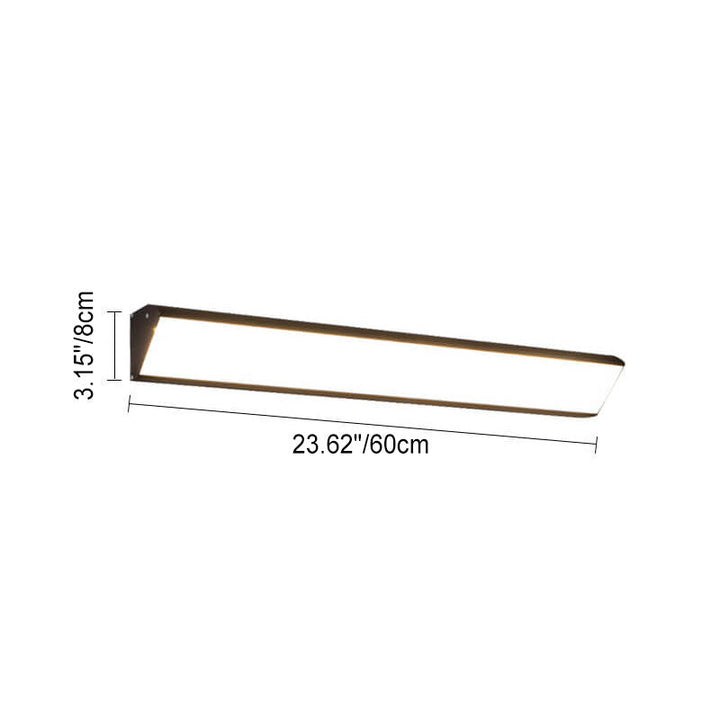 Modern Outdoor Long Bar Aluminum Acrylic Waterproof LED Wall Sconce Lamp | Stornfield