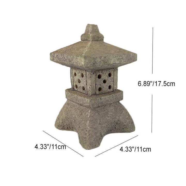 Retro Decorative Solar Tower Resin LED Outdoor Landscape Lighting | Stornfield