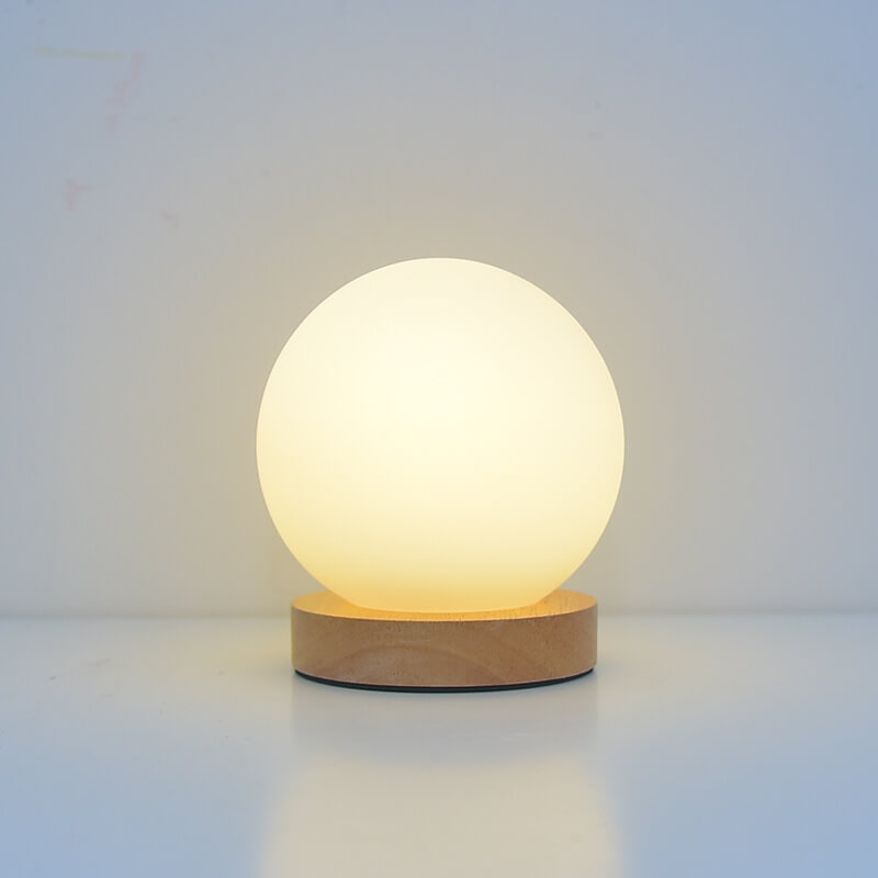 Stornfield | Modern Minimalist USB Rechargeable Round LED Table Lamp