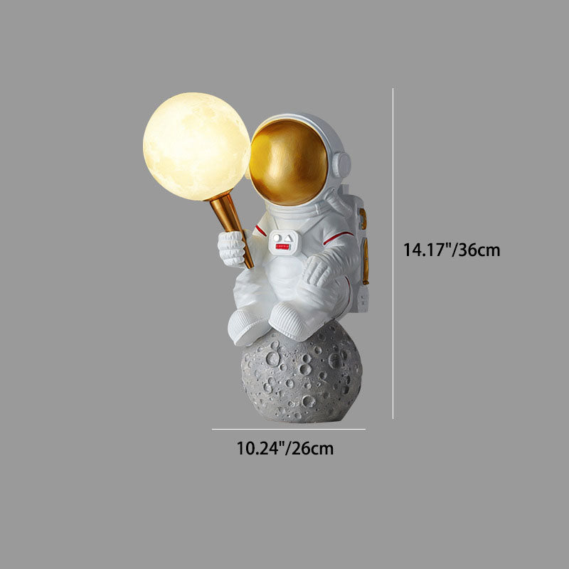 Stornfield | CosmoBuddy Astronaut Wall Lamp | Creative Design | Resin & ABS | LED Bedroom Lamp