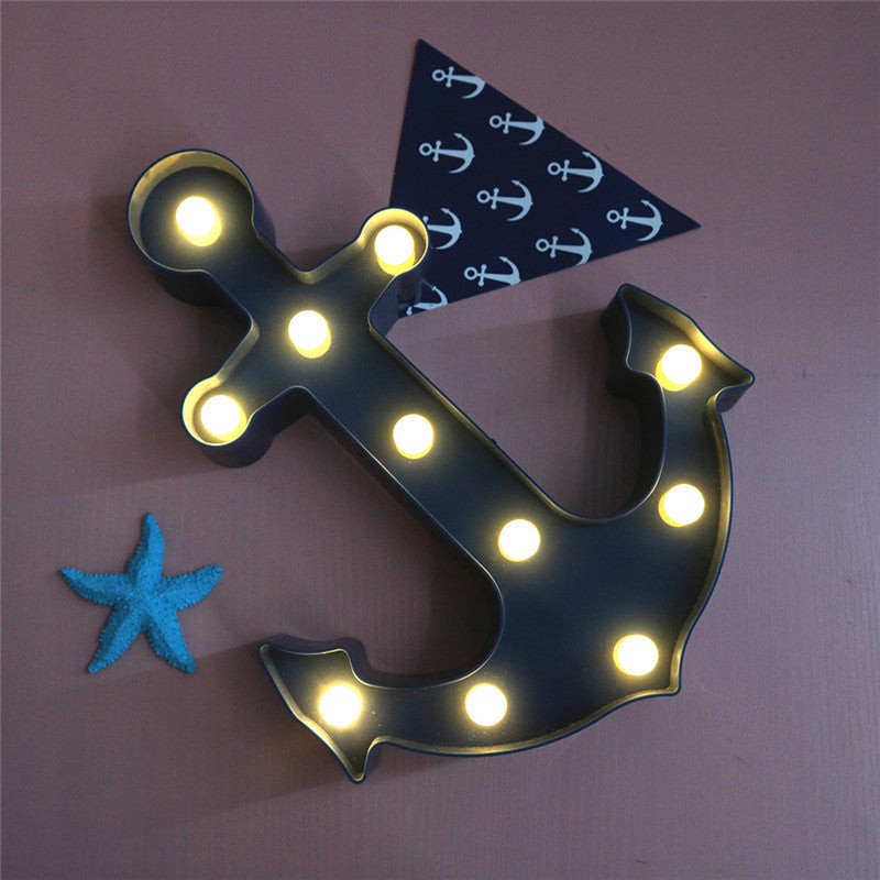 Stornfield | Applique murale LED avec ancre de bateau en ABS moderne scandinave